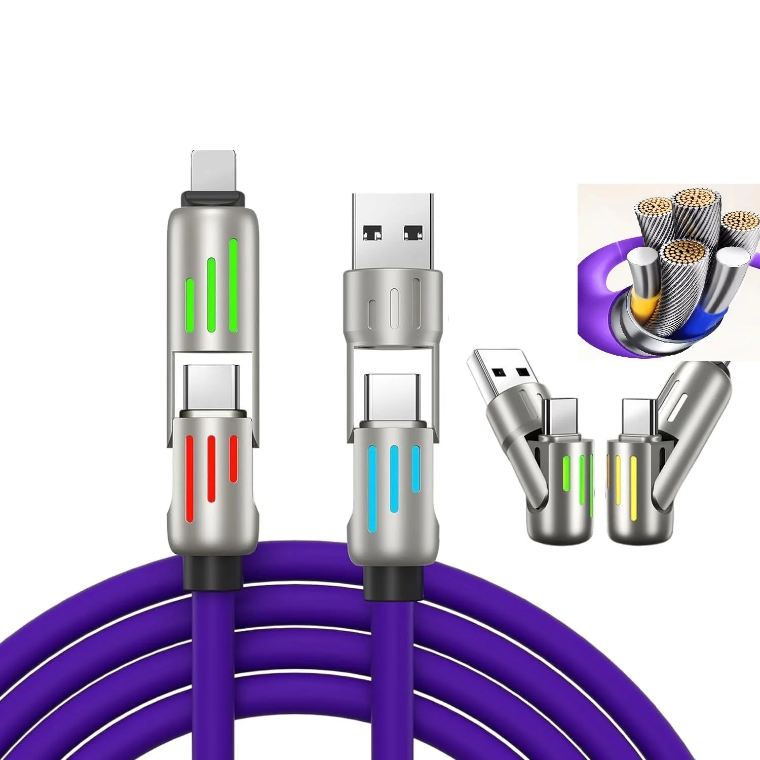 🔥4-in-1 USB Charging Cable fast charging MAX 240W - Image 20