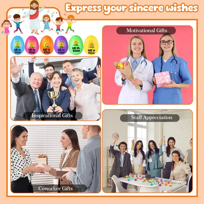 ✝️Christian Easter Surprise Eggs: Pre‑Filled Eggs with Mini Jesus Figures – Share Hope & Faith This Spring🌸 - Image 3