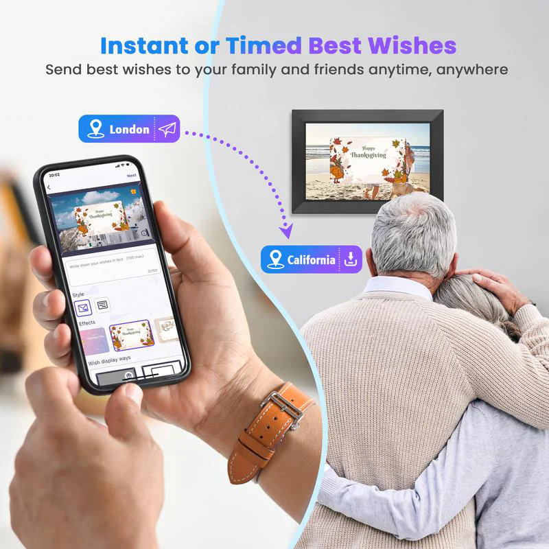 10.1" WiFi Digital Photo Frame – HD Touch Screen, 32GB Storage - Image 6