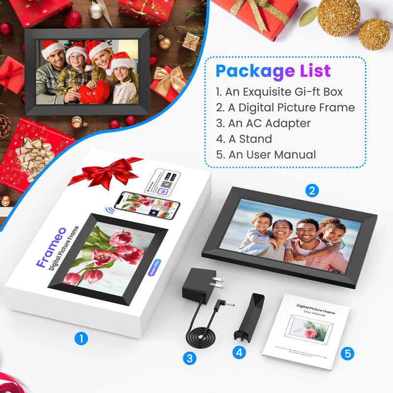 10.1" WiFi Digital Photo Frame – HD Touch Screen, 32GB Storage - Image 9