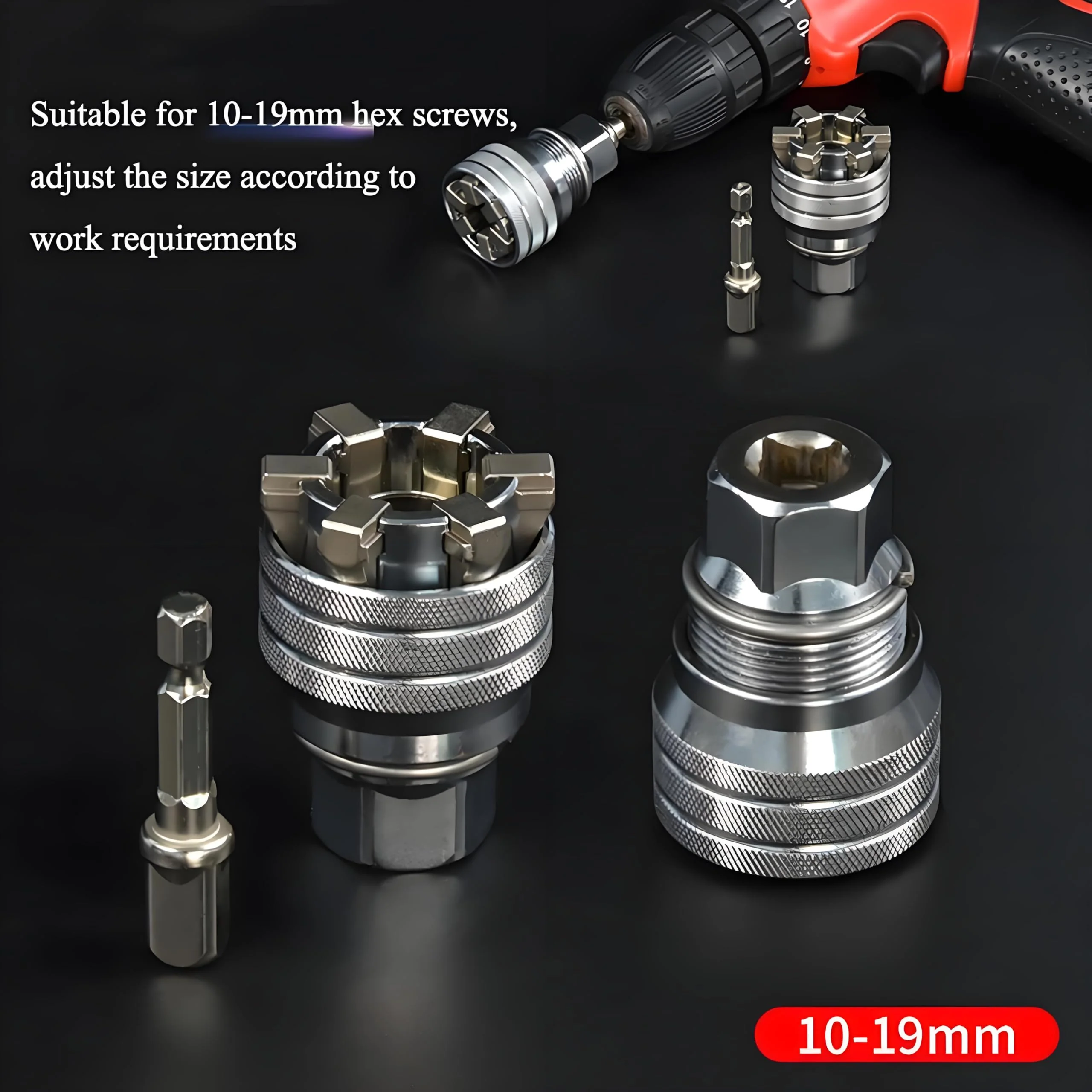 10-19mm Adjustable Universal Socket Wrench - Image 3