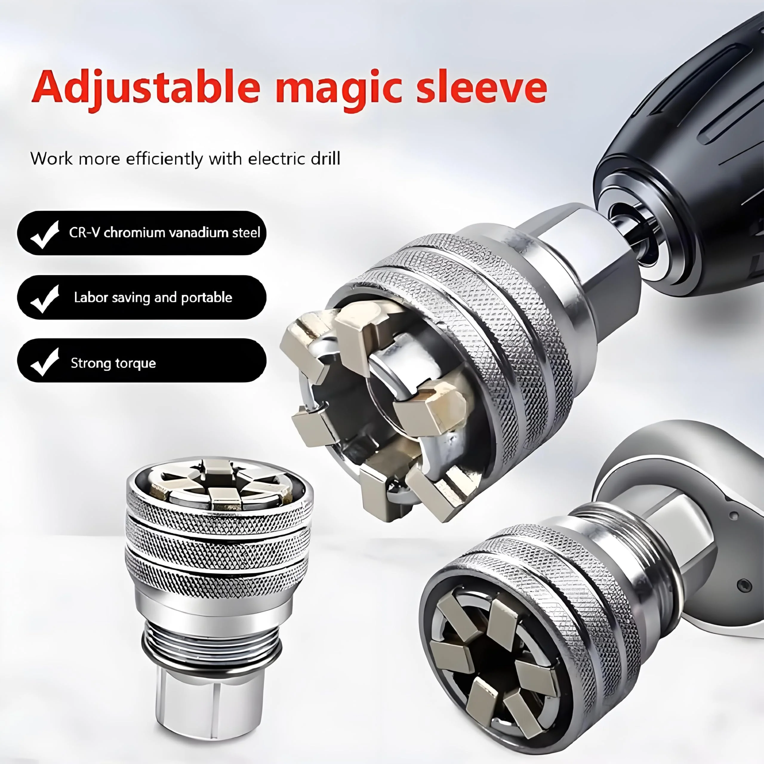 10-19mm Adjustable Universal Socket Wrench - Image 6
