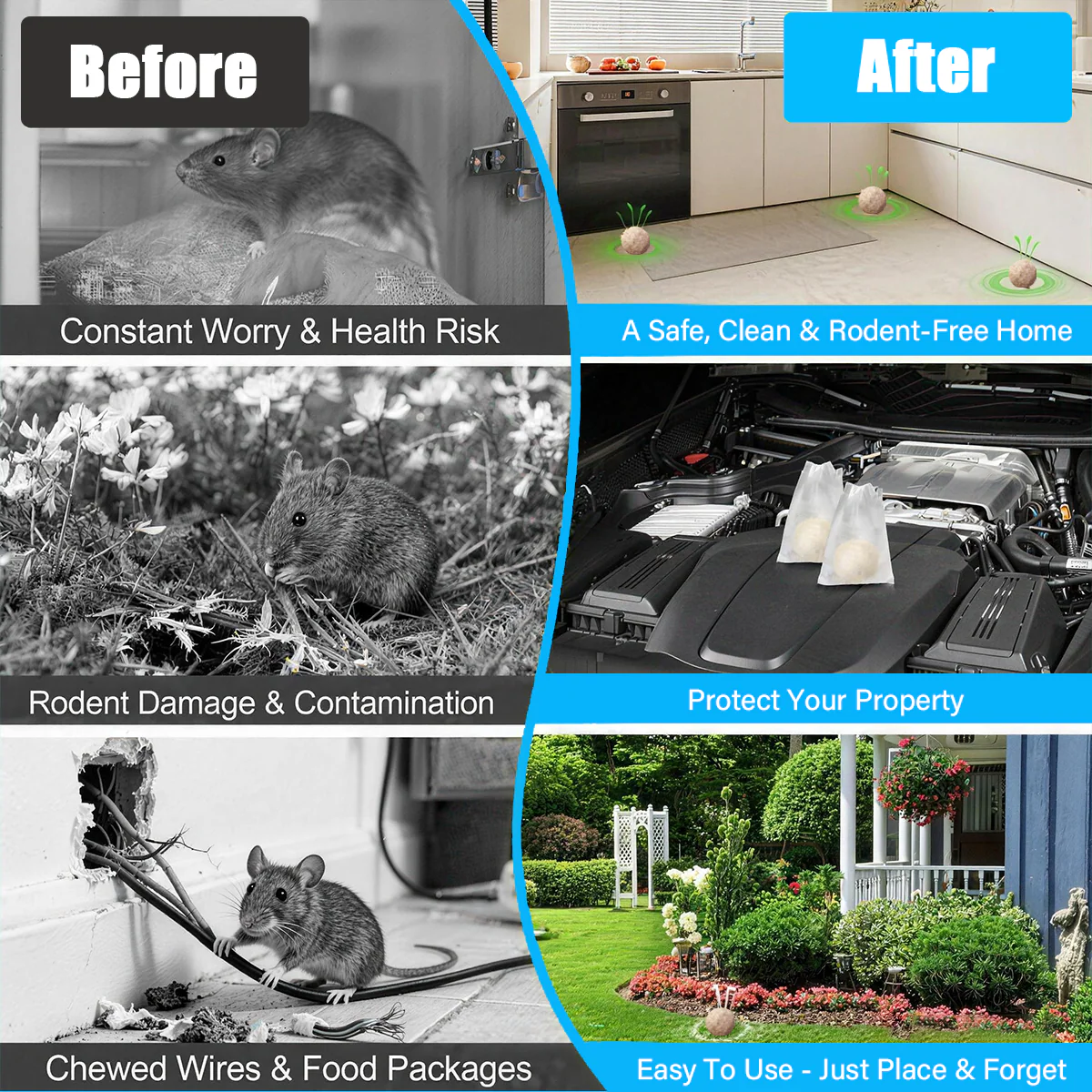 10-Pack Natural Peppermint Oil Rodent Repellent: Pet-Safe Pouches for Indoors & Outdoors - Image 5