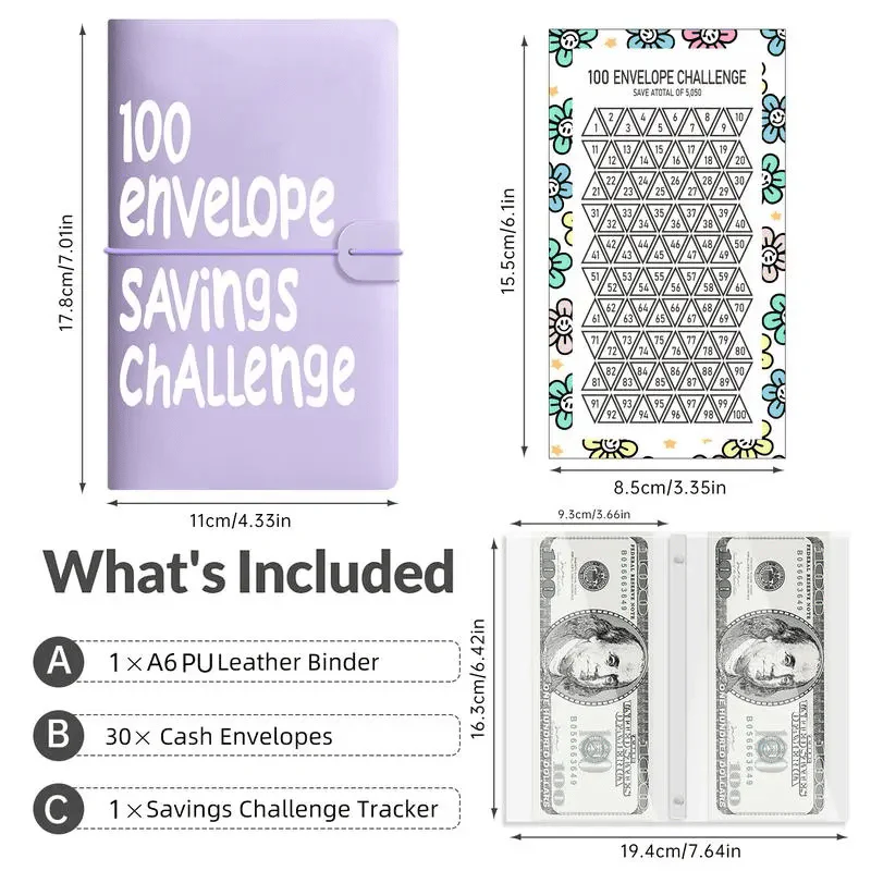 🔥✉️100 Envelope Savings Challenge Book - Image 11
