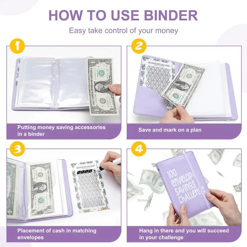 🔥✉️100 Envelope Savings Challenge Book - Image 8