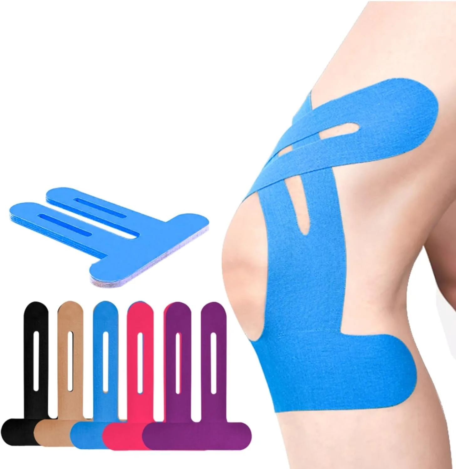 10pcs Precut Kinesiology Tape For Knees - Image 10