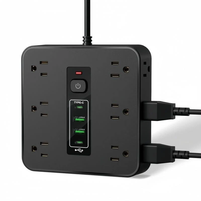 ⚡16-in-1 Power Strip with Switch & Surge Protection,ETL Listed Fireproof Power Strip - Image 3