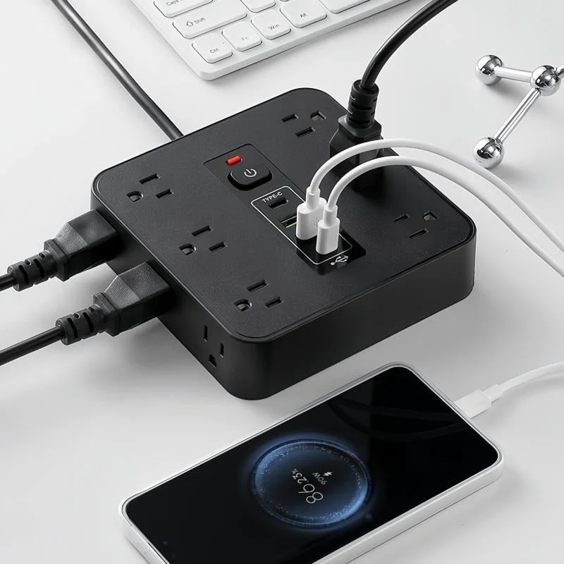 ⚡16-in-1 Power Strip with Switch & Surge Protection,ETL Listed Fireproof Power Strip - Image 4