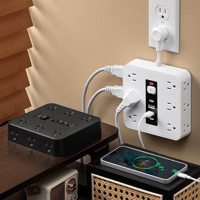 ⚡16-in-1 Power Strip with Switch & Surge Protection,ETL Listed Fireproof Power Strip - Image 5