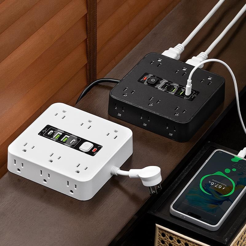⚡16-in-1 Power Strip with Switch & Surge Protection,ETL Listed Fireproof Power Strip - Image 6