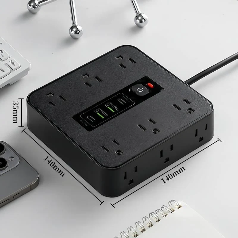 ⚡16-in-1 Power Strip with Switch & Surge Protection,ETL Listed Fireproof Power Strip - Image 7