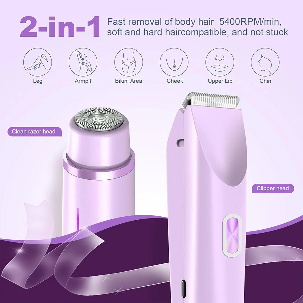 2-in-1 Painless Bikini Hair Trimmer - Image 10