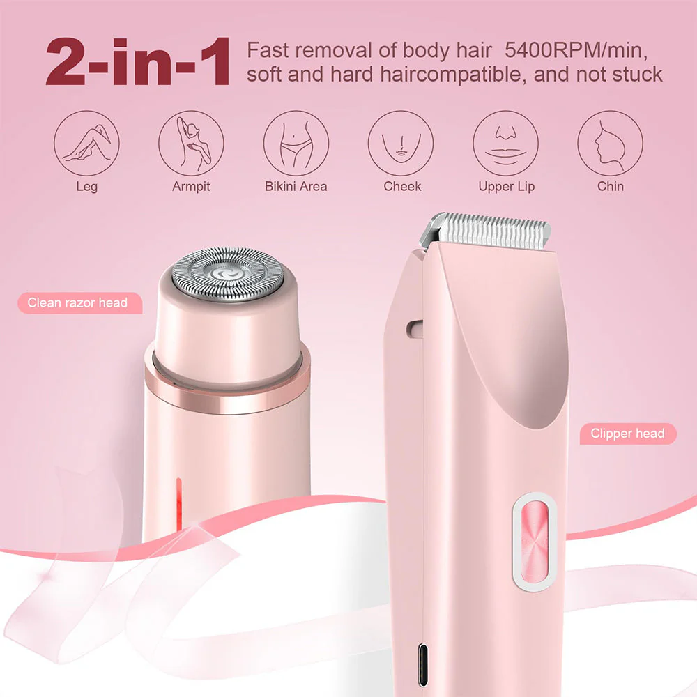2-in-1 Painless Bikini Hair Trimmer - Image 2
