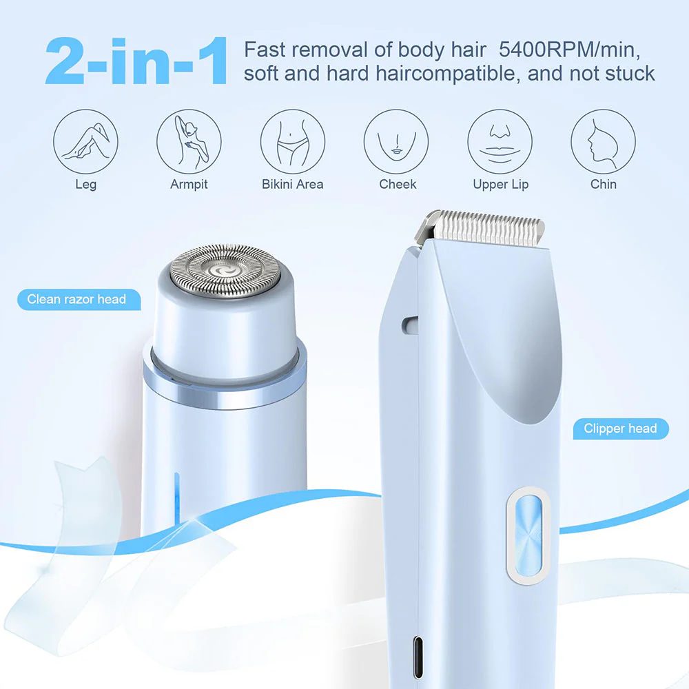 2-in-1 Painless Bikini Hair Trimmer - Image 8