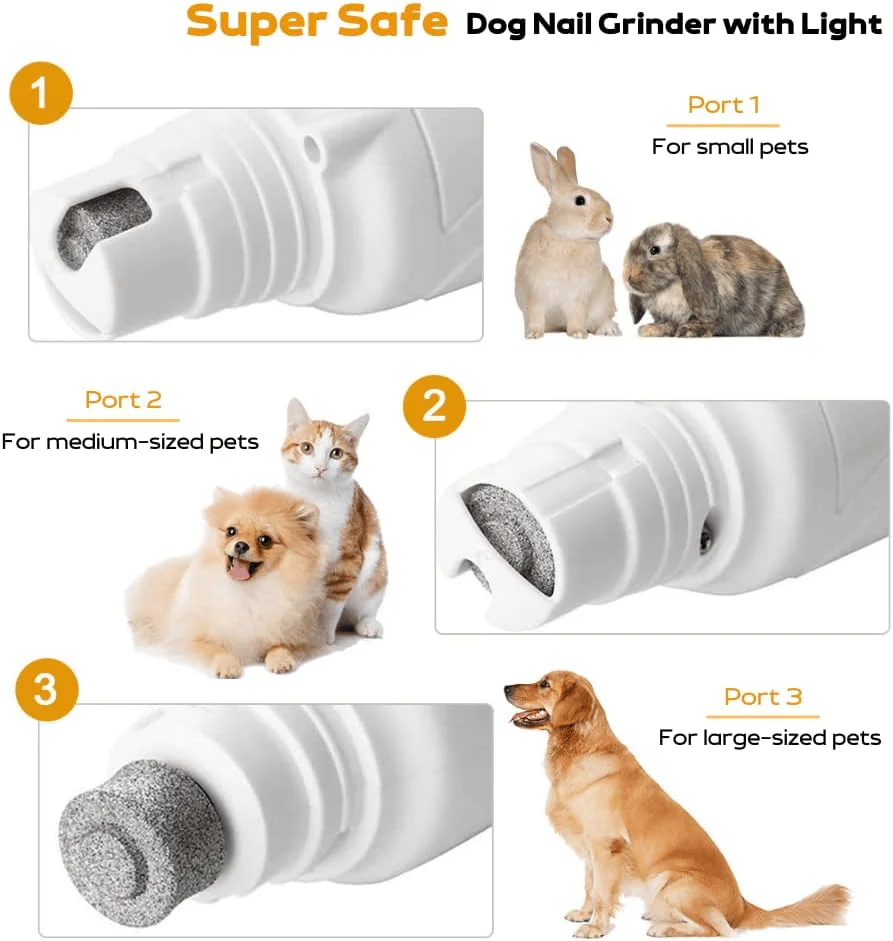 2-in-1 Pet Nail Clipper & Grinder with LED Light - Image 7