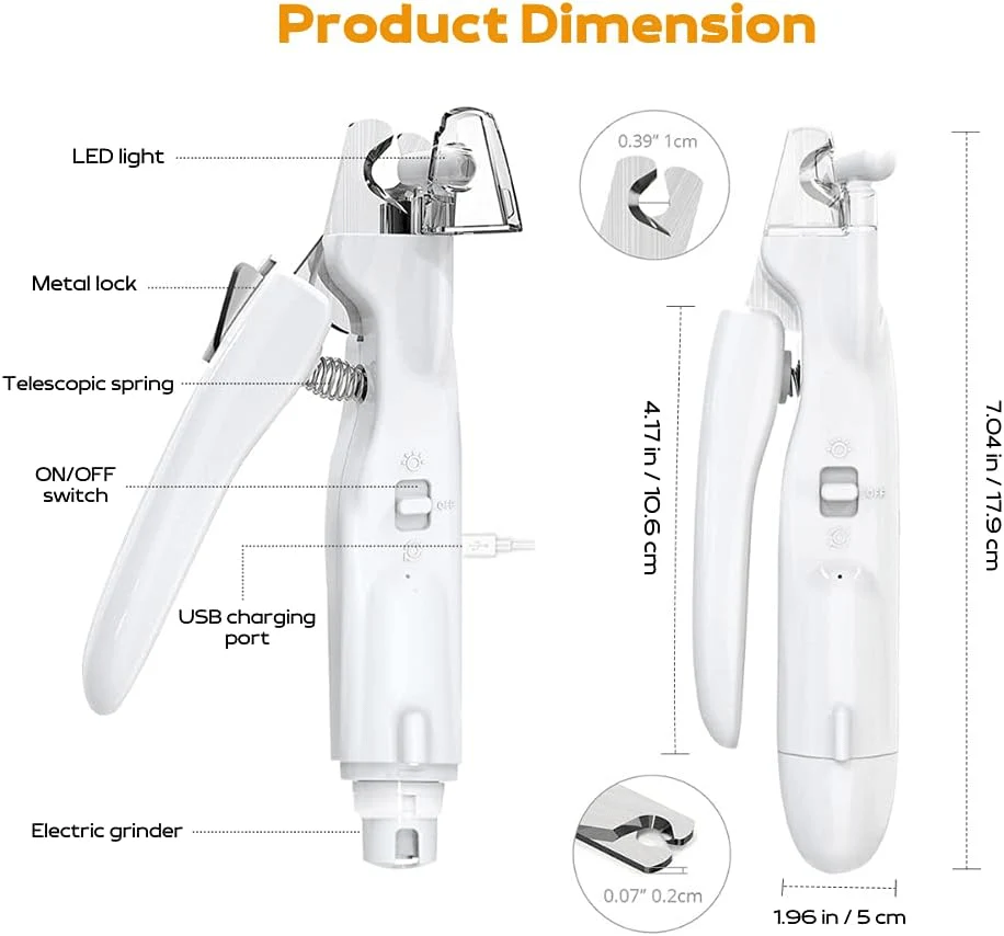 2-in-1 Pet Nail Clipper & Grinder with LED Light - Image 8