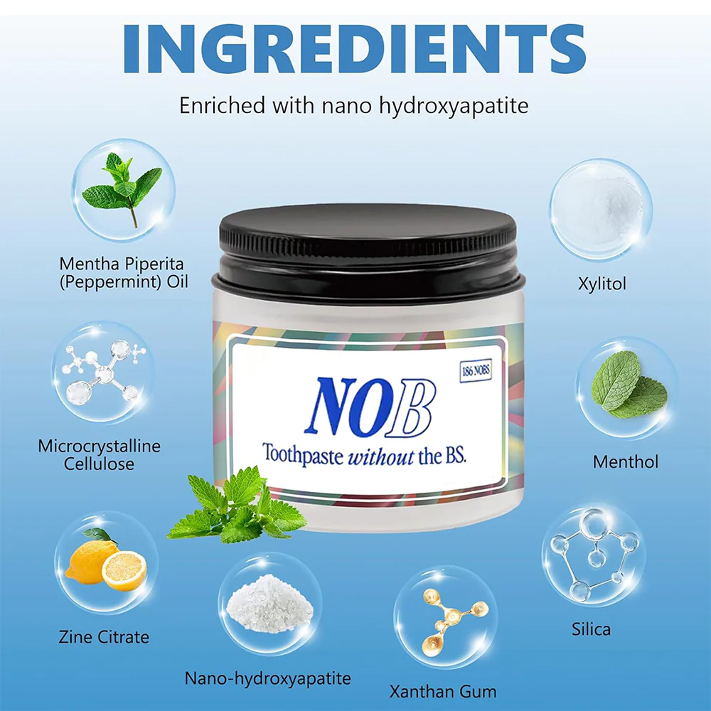2-in-1 Toothpaste Tablets – Fresh Mint, Travel Jar (62 Ct) - Image 4