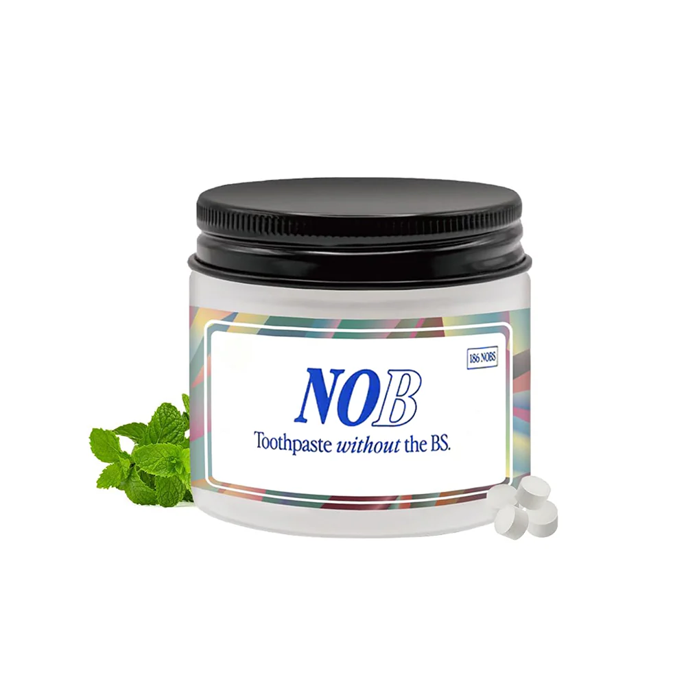 2-in-1 Toothpaste Tablets – Fresh Mint, Travel Jar (62 Ct) - Image 9