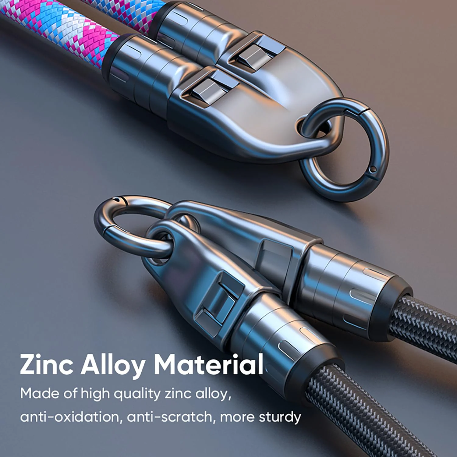 240W USB-C to USB-C Fast Charging Cable Lanyard & Wearable Wrist Strap - Image 6