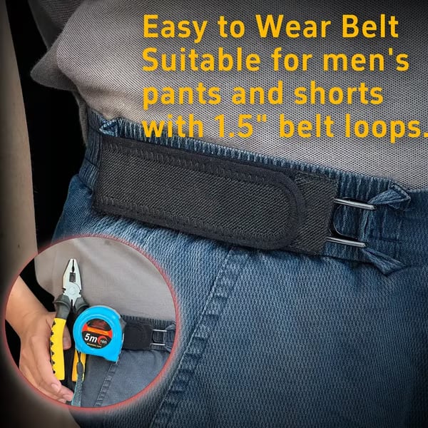 🔥Tactical Metal Hook Elastic Belt - Image 2