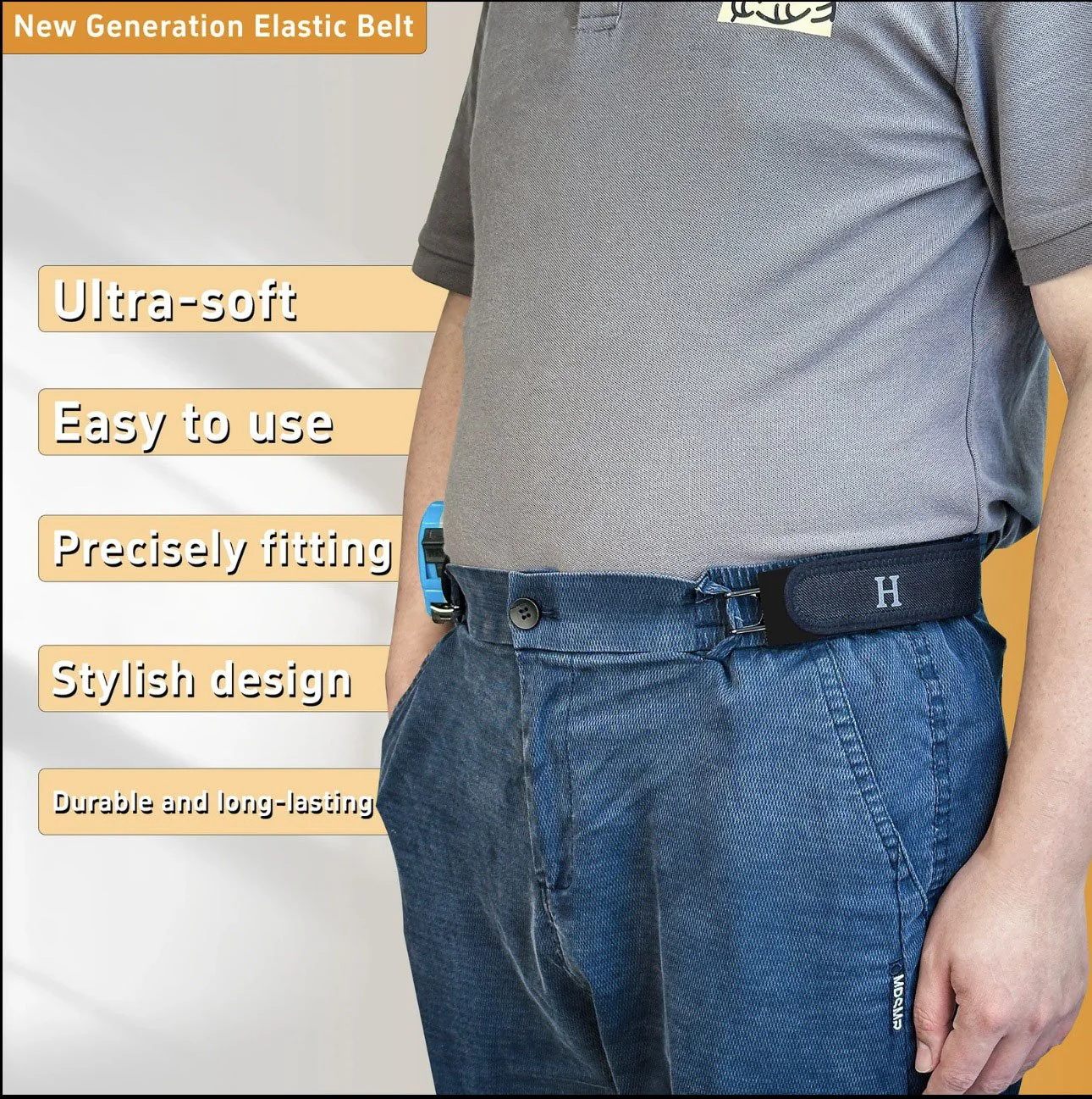 🔥Tactical Metal Hook Elastic Belt - Image 7