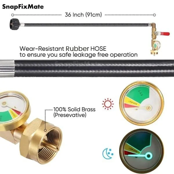 🔥36 Inch Propane Gas Tank Adapter Connector - Image 2