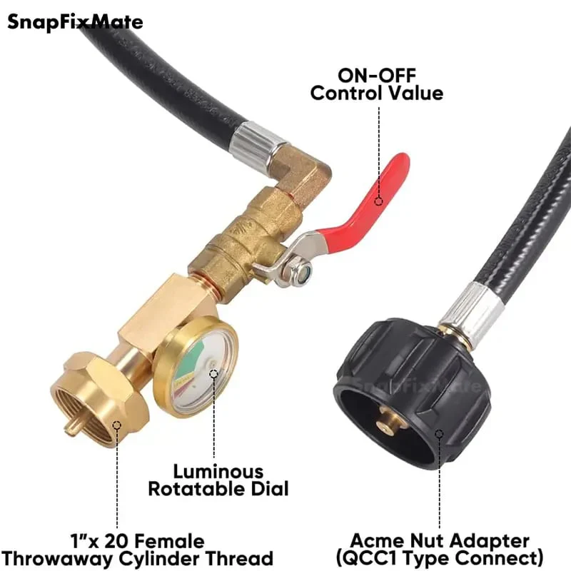 🔥36 Inch Propane Gas Tank Adapter Connector - Image 3