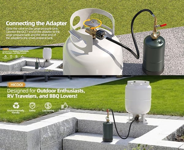 🔥36 Inch Propane Gas Tank Adapter Connector - Image 7