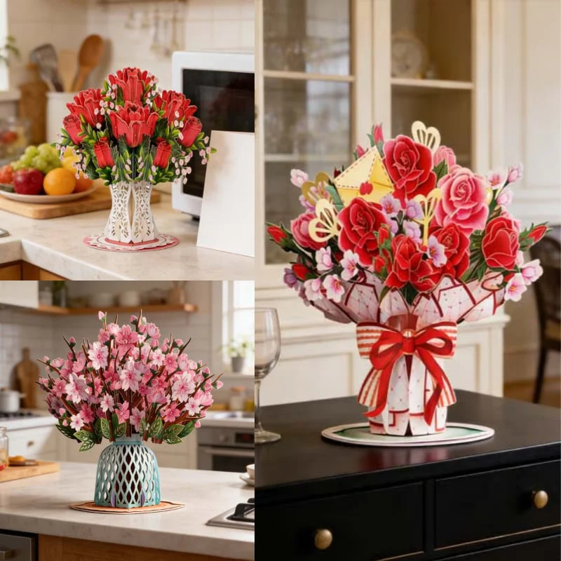 🌼💌 Forever-Blooming 3D Flower Pop-Up Card– Personalized Love Message & Everlasting Bloom 🎁 - Image 11