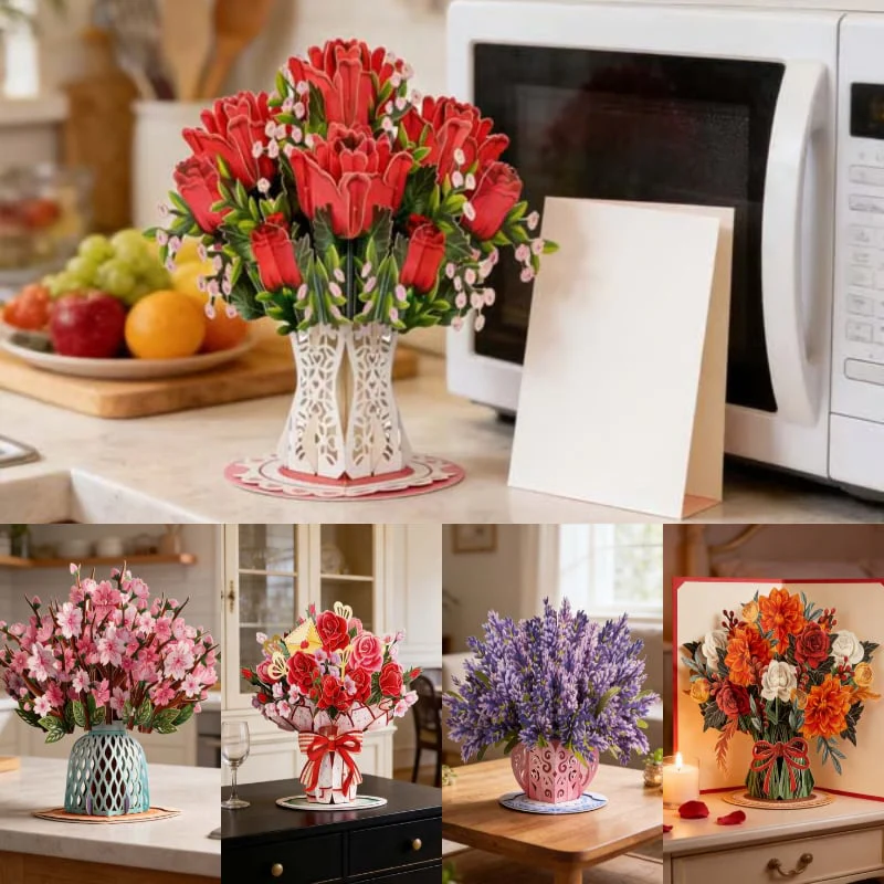 🌼💌 Forever-Blooming 3D Flower Pop-Up Card– Personalized Love Message & Everlasting Bloom 🎁 - Image 12