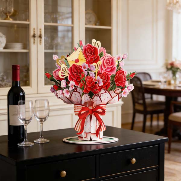 🌼💌 Forever-Blooming 3D Flower Pop-Up Card– Personalized Love Message & Everlasting Bloom 🎁 - Image 2