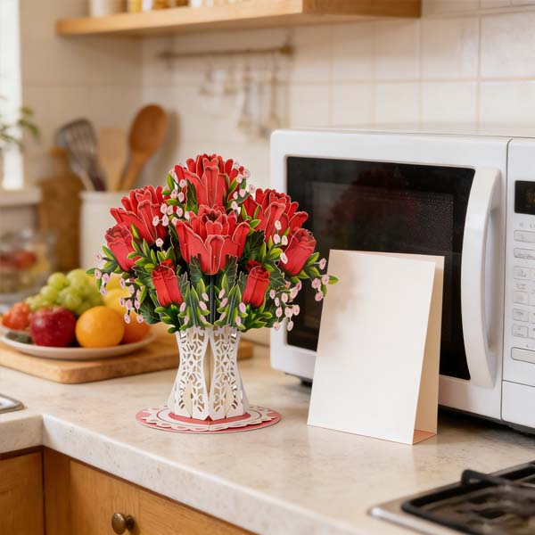 🌼💌 Forever-Blooming 3D Flower Pop-Up Card– Personalized Love Message & Everlasting Bloom 🎁 - Image 3