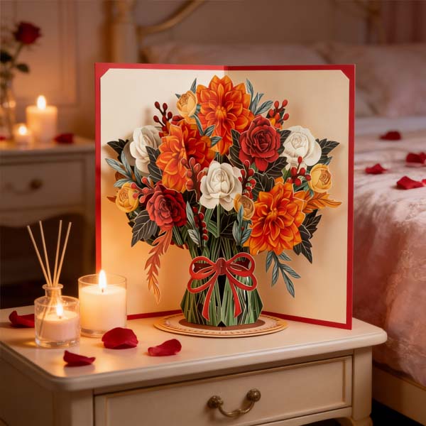 🌼💌 Forever-Blooming 3D Flower Pop-Up Card– Personalized Love Message & Everlasting Bloom 🎁 - Image 4