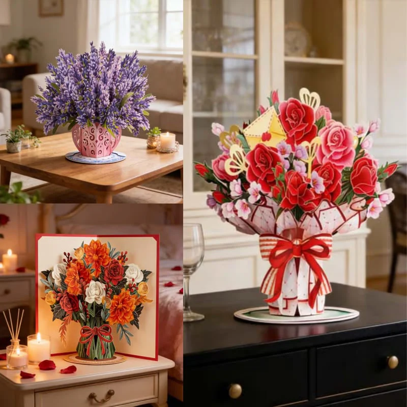 🌼💌 Forever-Blooming 3D Flower Pop-Up Card– Personalized Love Message & Everlasting Bloom 🎁 - Image 8