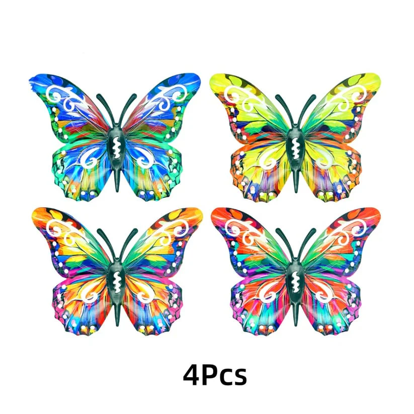 A complete set! 4Pcs Butterfly Metal Wall Decor - Image 5
