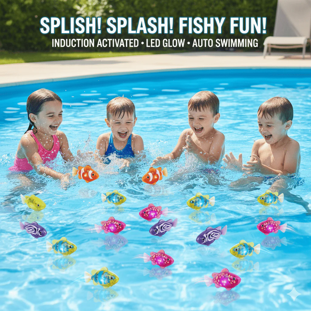 Electronic Pet Fish Bath Toy | LED Light Up | Auto-Swimming Bath Toy - Image 4