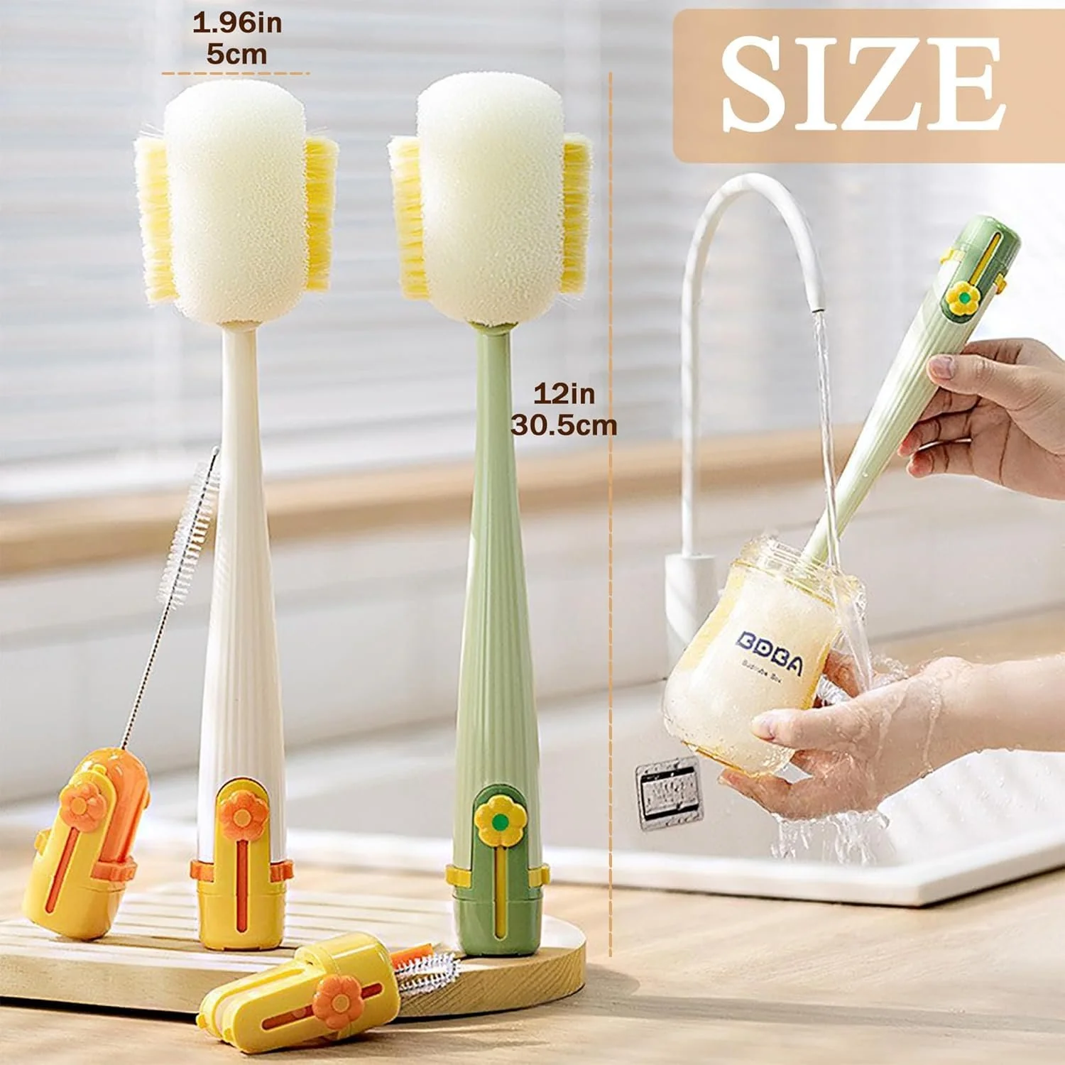 5-in-1 Multifunctional Baby Bottle Cleaning Brush Set - Image 2