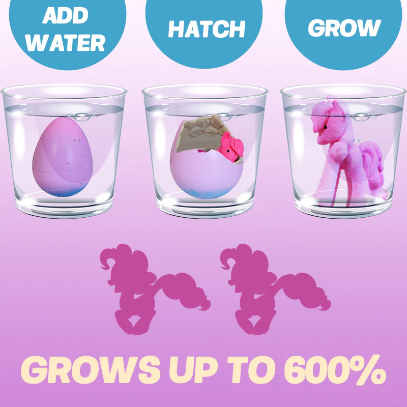 6-Pack Surprise Unicorn Eggs: Hatch & Grow Mystery Toy Set ✨ - Image 3