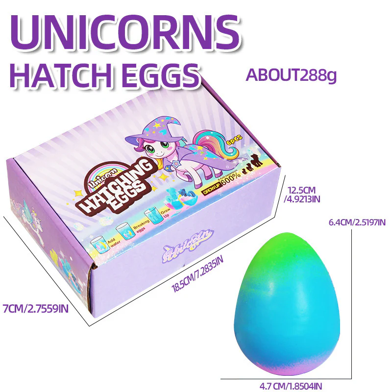 6-Pack Surprise Unicorn Eggs: Hatch & Grow Mystery Toy Set ✨ - Image 6