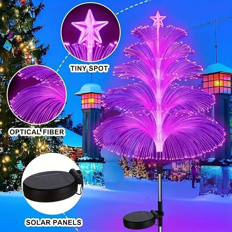 Seven Colors Gradient Solar Christmas Tree Light - Image 2
