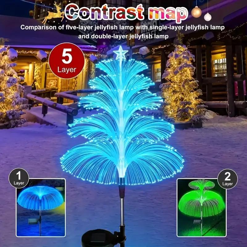 Seven Colors Gradient Solar Christmas Tree Light - Image 5