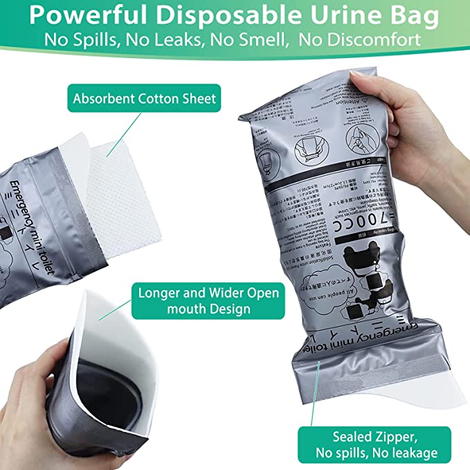 🔥700ML Portable Travel Pee Bags - Image 6