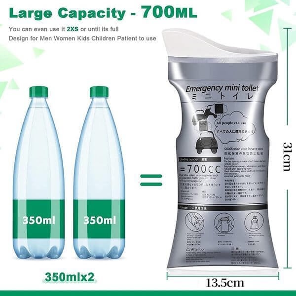 🔥700ML Portable Travel Pee Bags - Image 9