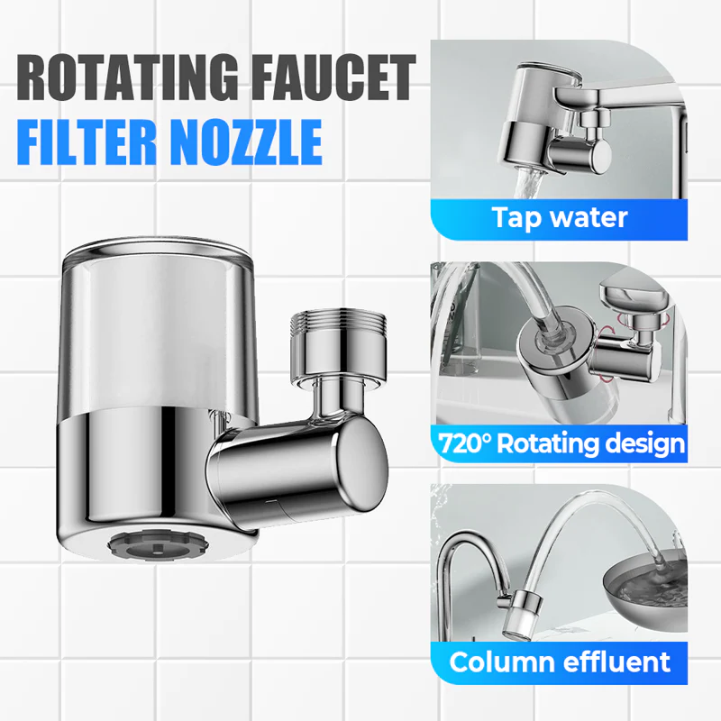 720° Rotating Faucet Filter Nozzle Set – Clean Water & Perfect Spray in One! 💦✨