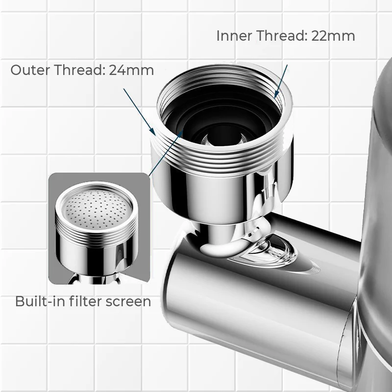 720° Rotating Faucet Filter Nozzle Set – Clean Water & Perfect Spray in One! 💦✨ - Image 7