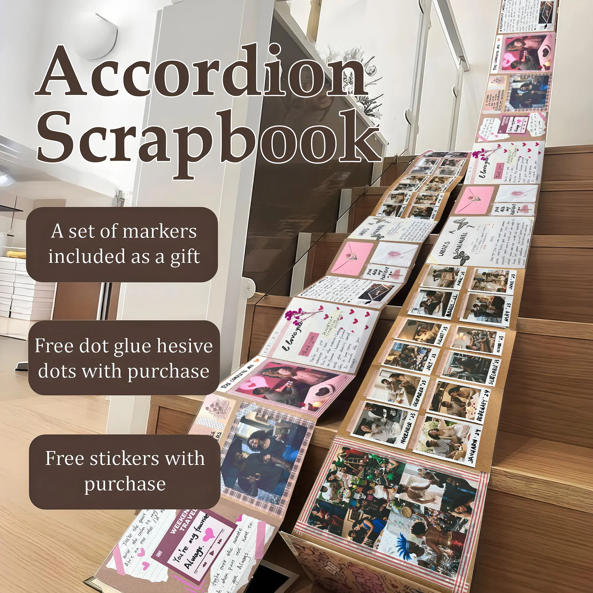 📚Accordion Foldable Scrapbook Album - Image 3