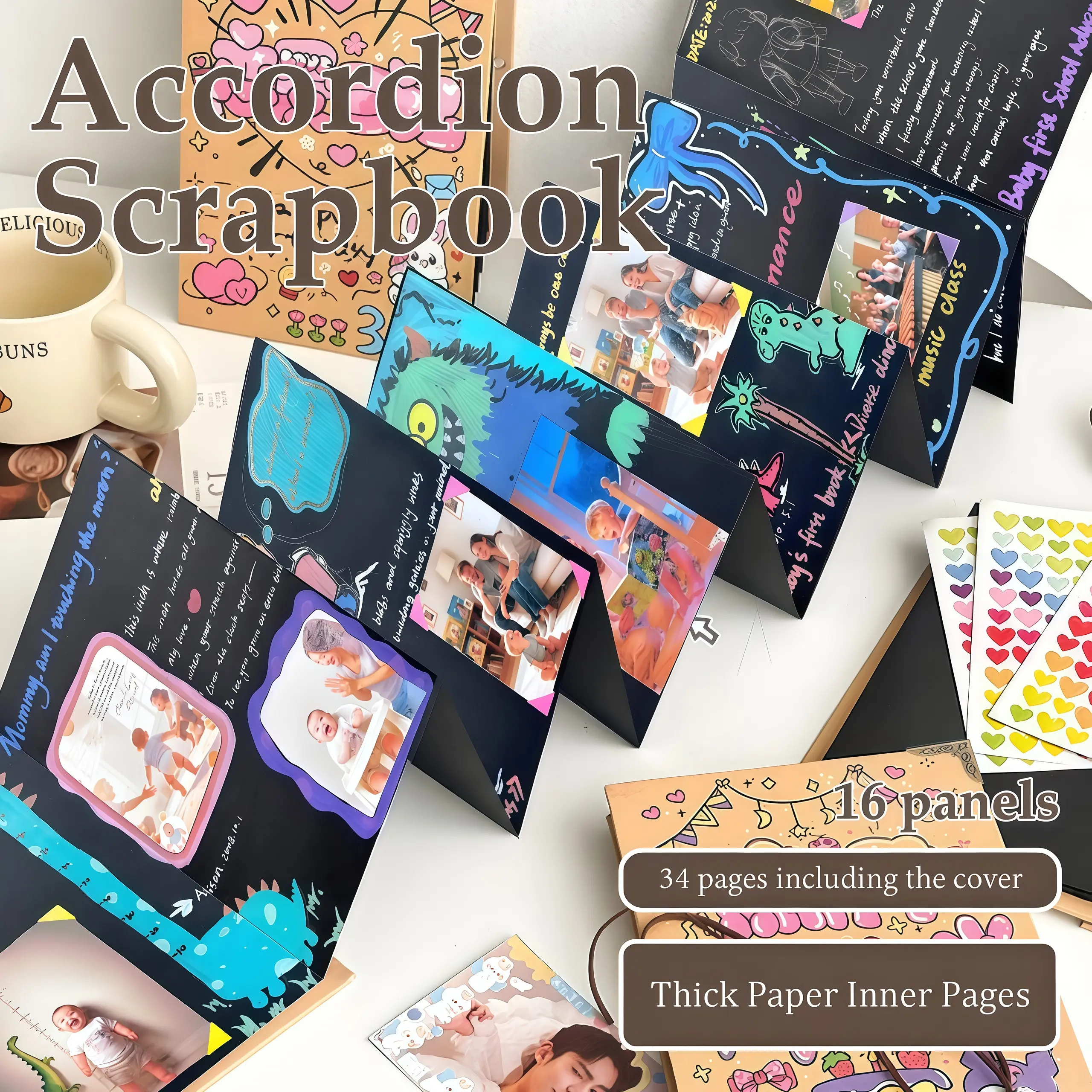 📚Accordion Foldable Scrapbook Album - Image 4