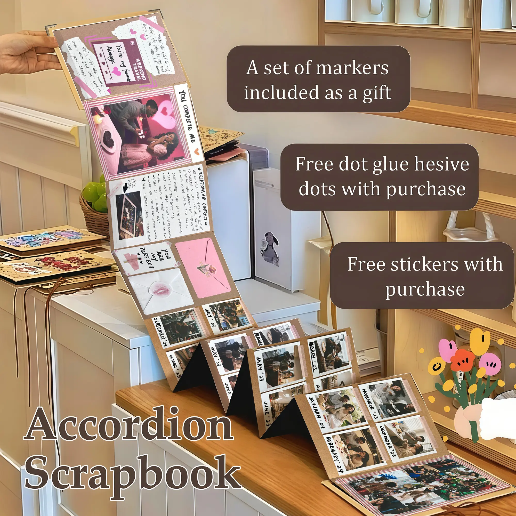 📚Accordion Foldable Scrapbook Album - Image 5