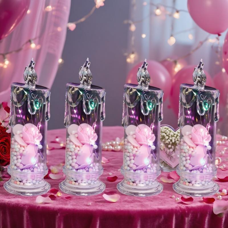A set of 4 LED crystal candle lights ✨ - Image 11