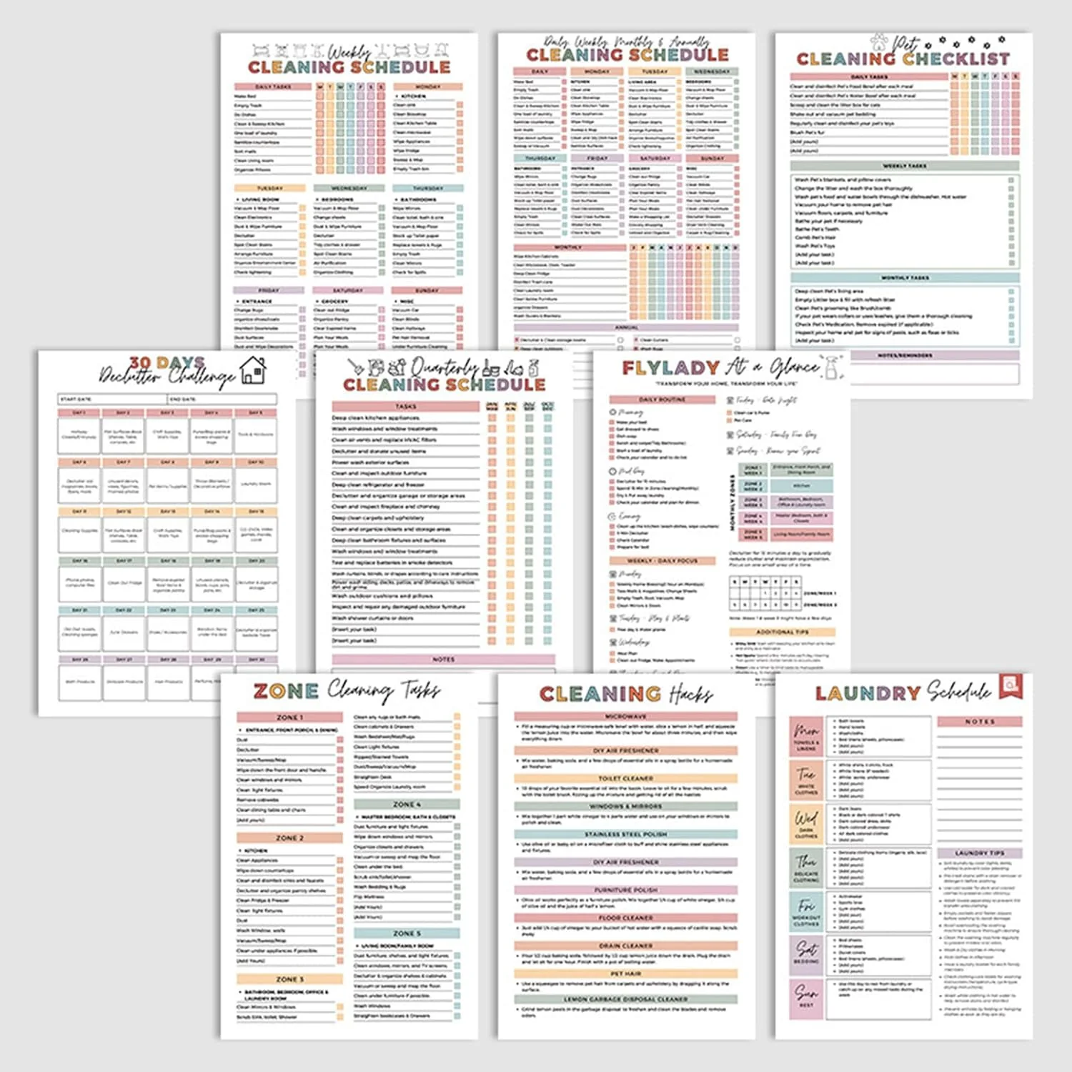⏰ADHD Cleaning & Organizing Toolkit - Chore Planner✔ - Image 6